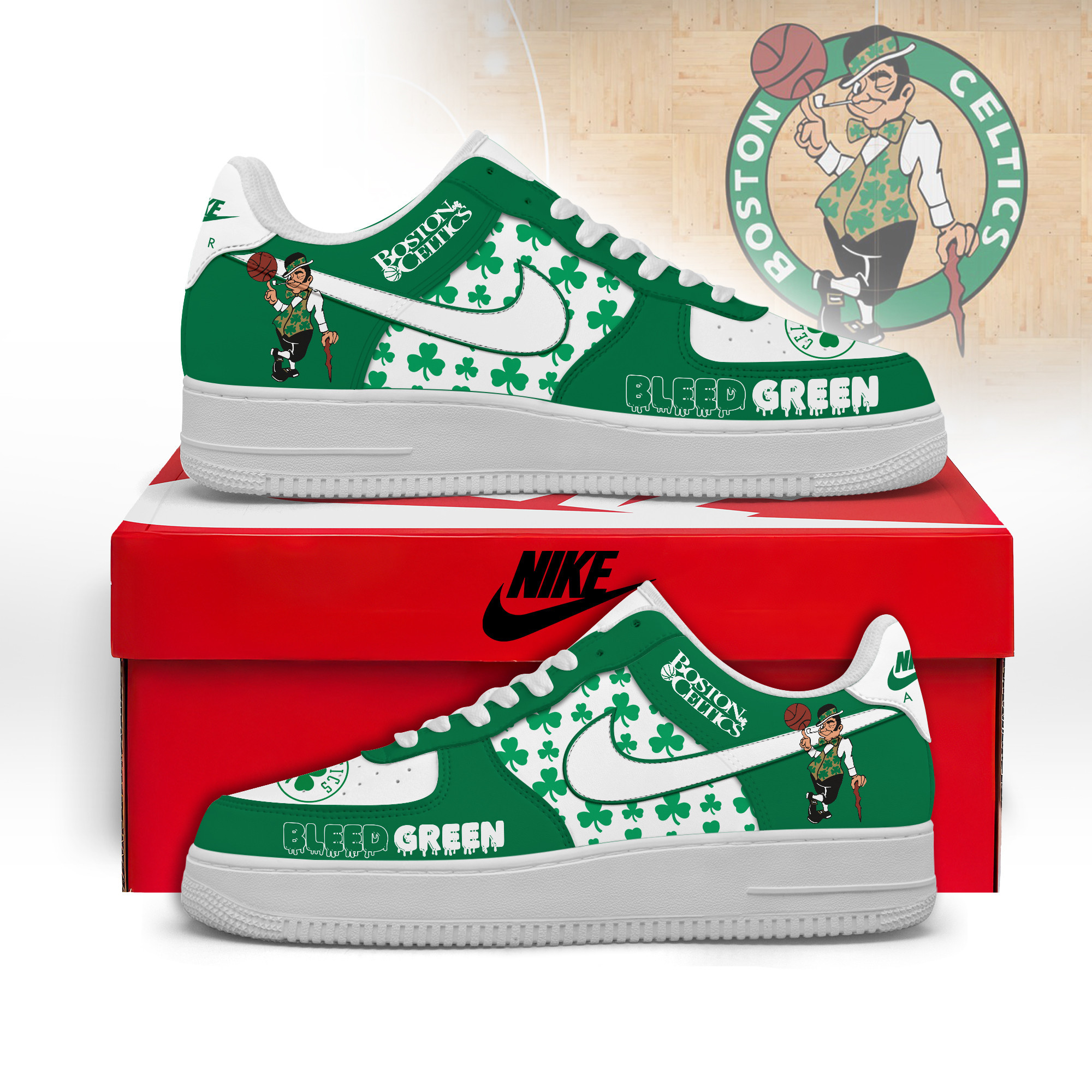 Boston Celtics | Personalized AF1 Limited Edition TTH2105366 - Image 2