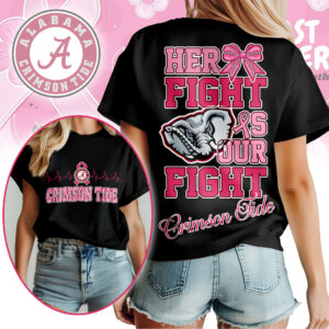 Alabama Crimson Tide | Premium Her Fight Is Our Fight Women’s Shirt TTH2105364