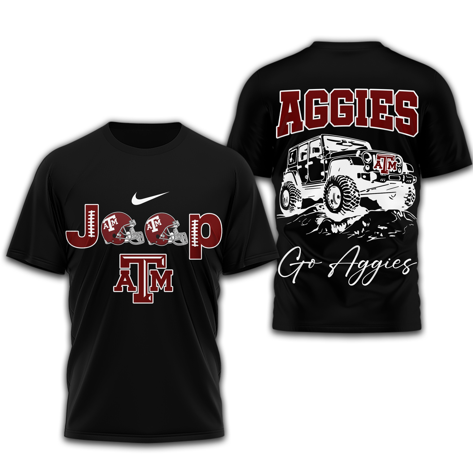 Texas A&M Aggies | Premium NCAA Jeep 3D Shirt TTH2105266