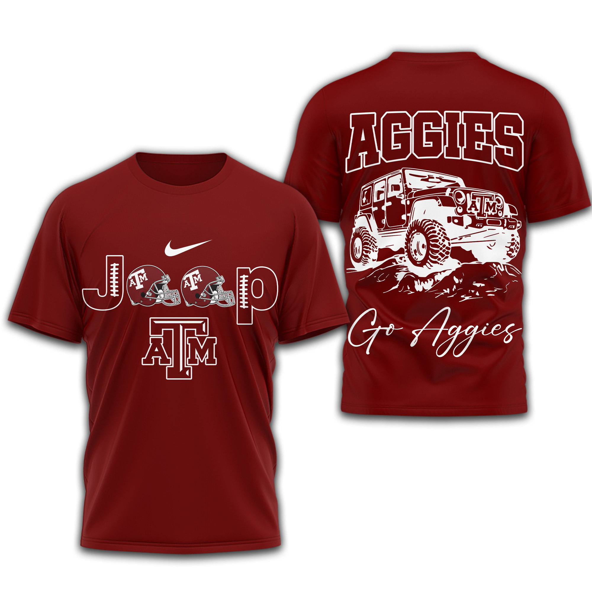 Texas A&M Aggies | Premium NCAA Jeep 3D Shirt TTH2105266 - Image 2