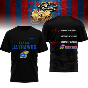 Kansas Jayhawks | Premium NCAA Heartbeat of True Fan 3D Shirt TTH2105258