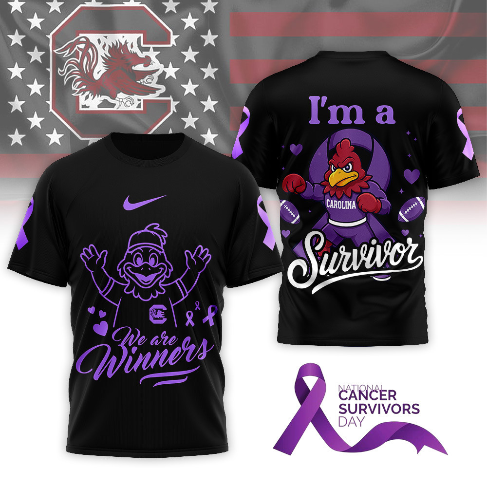 South Carolina Gamecocks | Premium NCAA National Cancer Survivors Day 3D Shirt TTH2105320