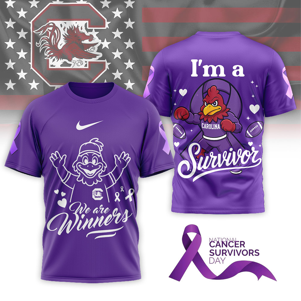 South Carolina Gamecocks | Premium NCAA National Cancer Survivors Day 3D Shirt TTH2105320 - Image 2