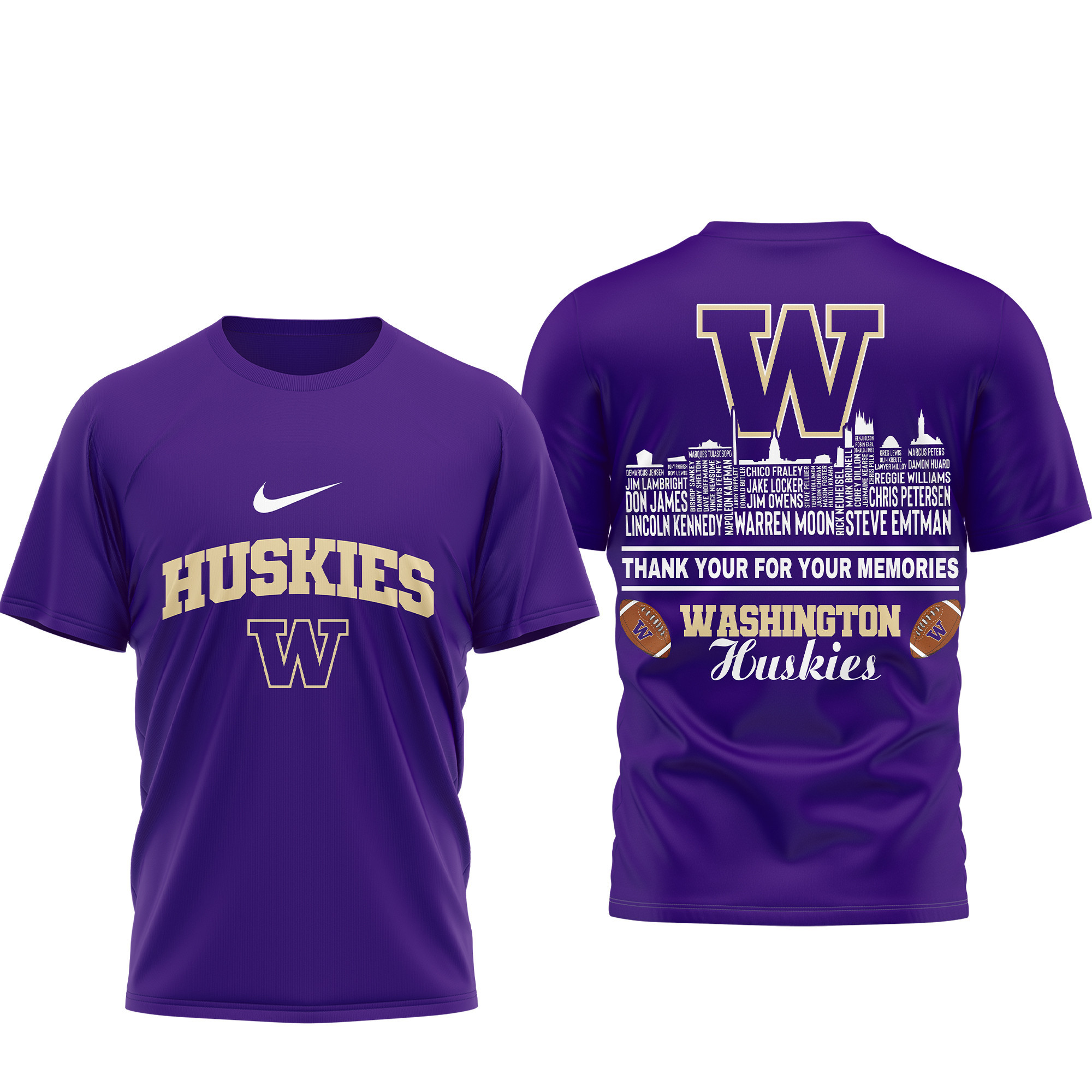 Washington Huskies | Premium Legends of the Game 3D Shirt TTH2105263 - Image 2