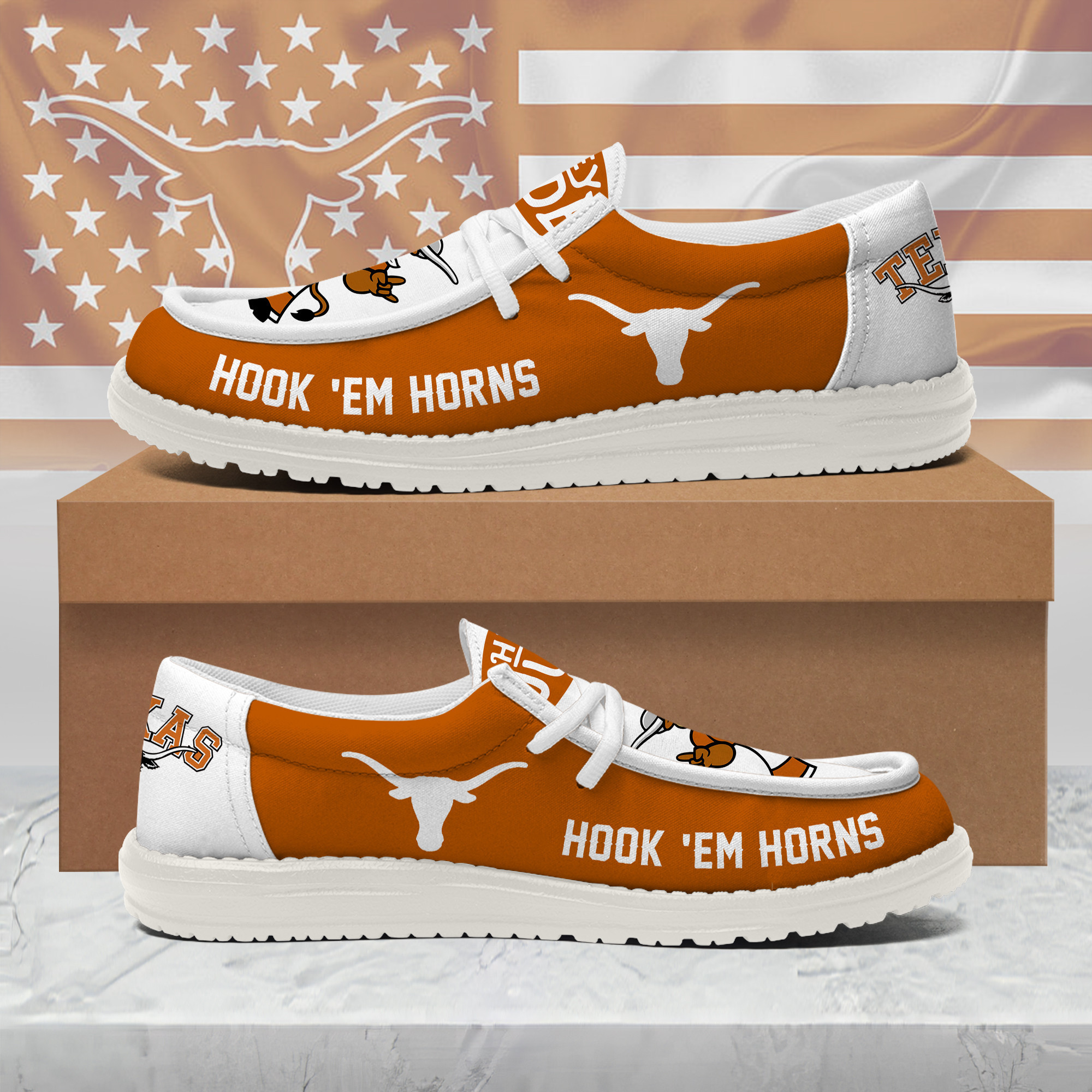 Texas Longhorns x Premium Limited Edition Loafer Shoes – Gift for Fans TTH190535 - Image 2