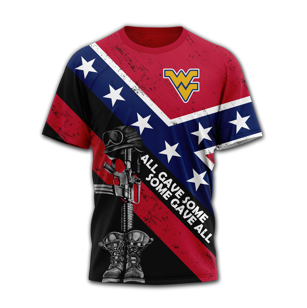 West Virginia Mountaineers | Premium NCAA Honoring Our Veterans T-Shirt TTH2105306