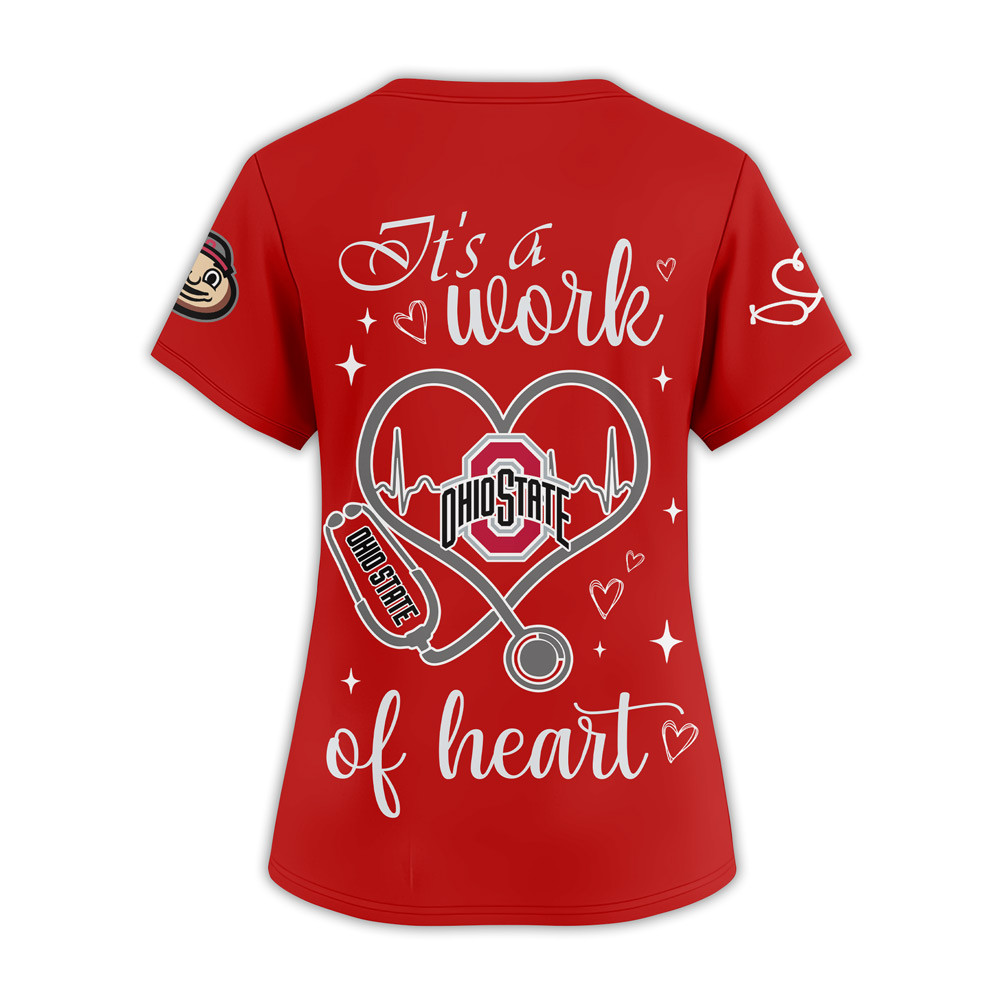 Ohio State Buckeyes | Premium NCAA Nurse Pride 3D Shirt TTH2105298 - Image 2