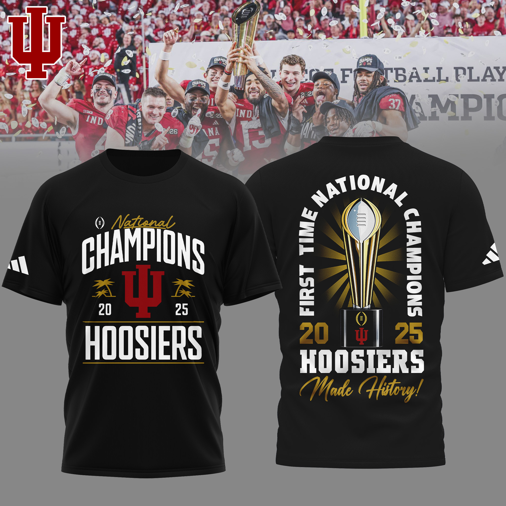 Indiana Hoosiers | Premium NCAA 2026 CFP National Champions 3D Shirt TTH2105169