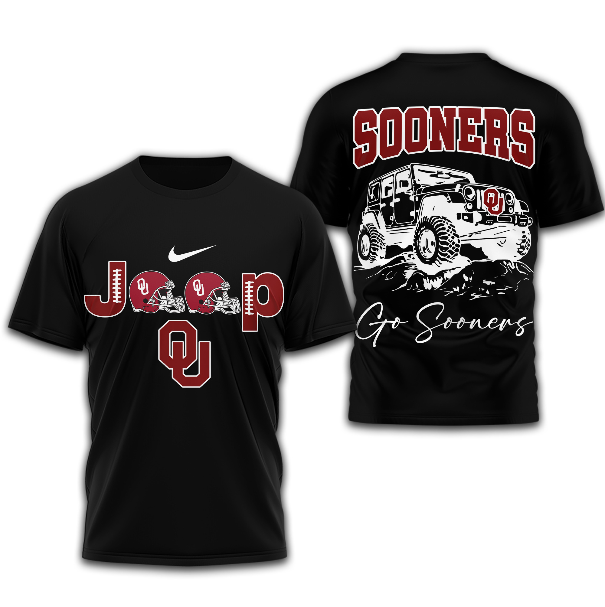 Oklahoma Sooners | Premium NCAA Jeep 3D Shirt TTH2105266
