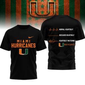 Miami Hurricanes | Premium NCAA Heartbeat of True Fan 3D Shirt TTH2105258