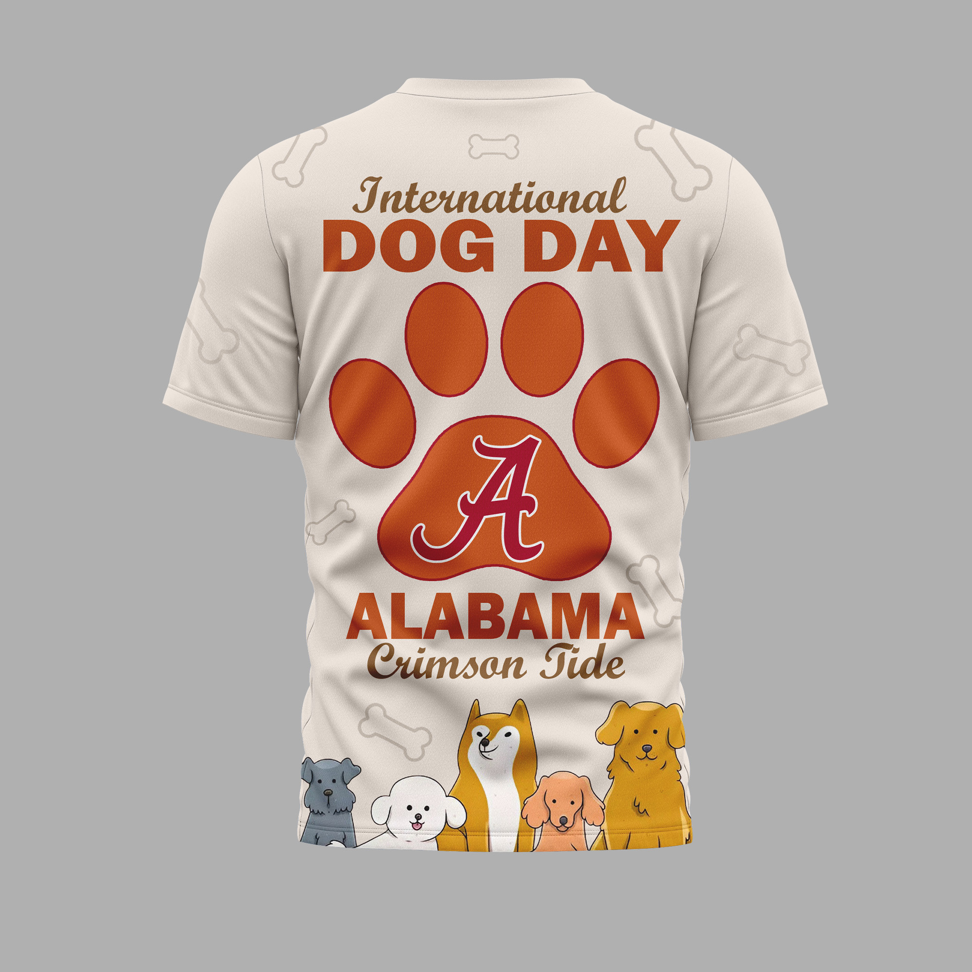 Alabama Crimson Tide | Premium International Dog Day 3D Shirt TTH2105270 - Image 2