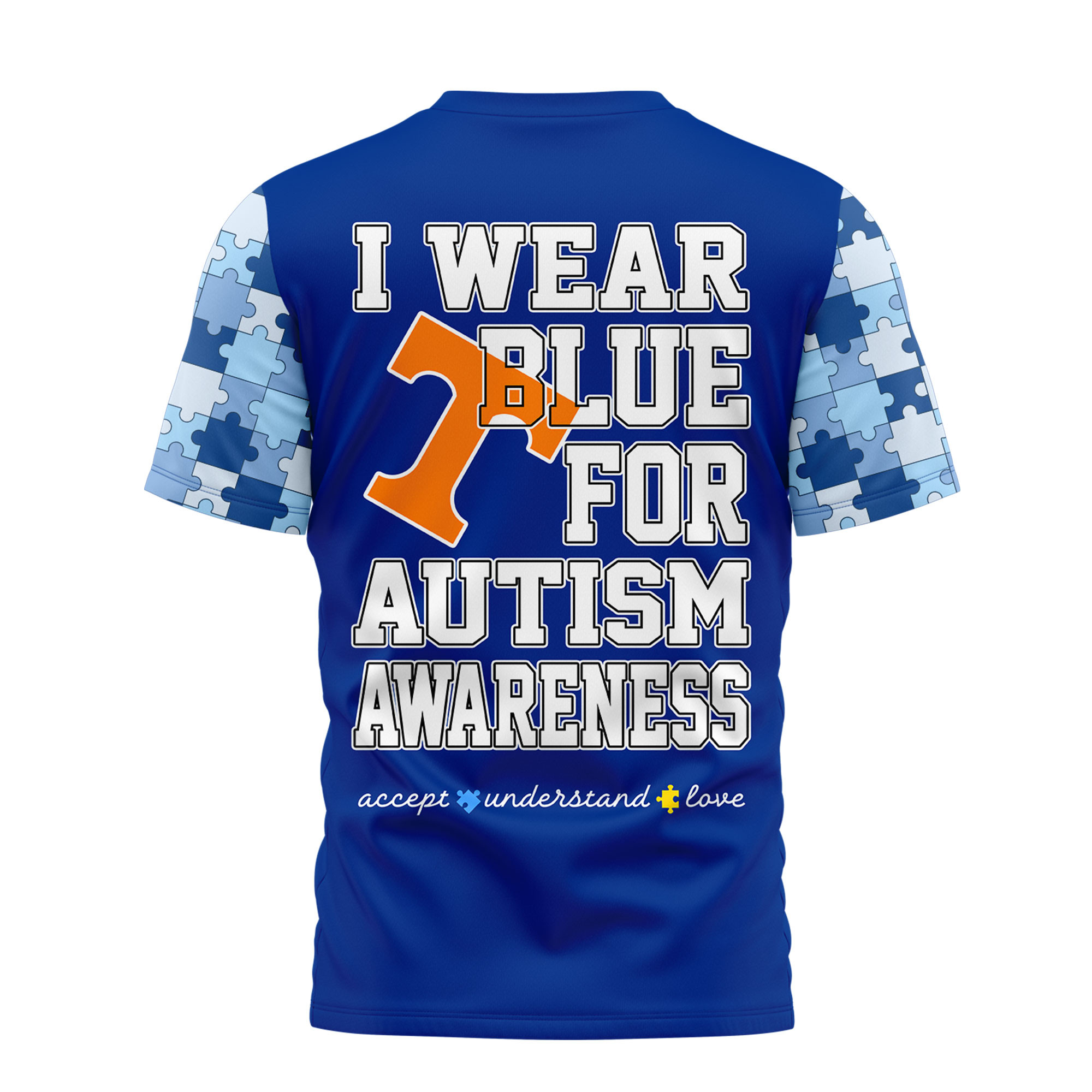 Tennessee Volunteers | Premium NCAA Autism Strong 3D Shirt TTH2105279 - Image 2