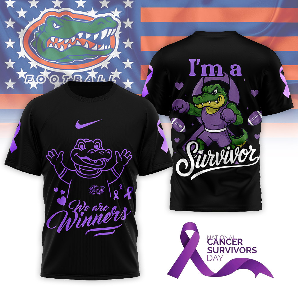 Florida Gators | Premium NCAA National Cancer Survivors Day 3D Shirt TTH2105320
