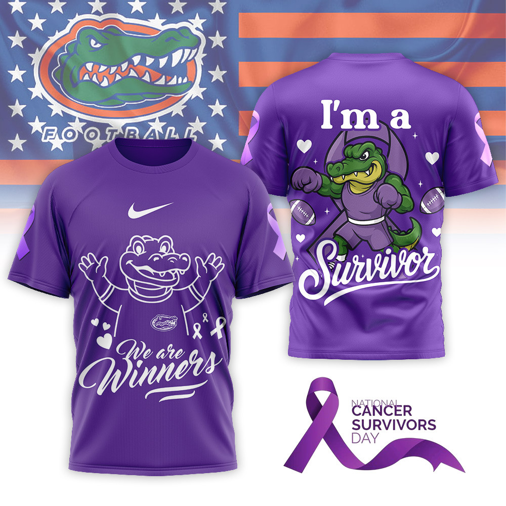 Florida Gators | Premium NCAA National Cancer Survivors Day 3D Shirt TTH2105320 - Image 2