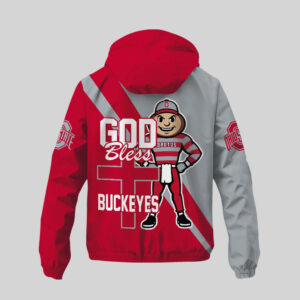 Ohio State Buckeyes | Premium NCAA God Bless My Team Windbreaker Jacket TTH2105158