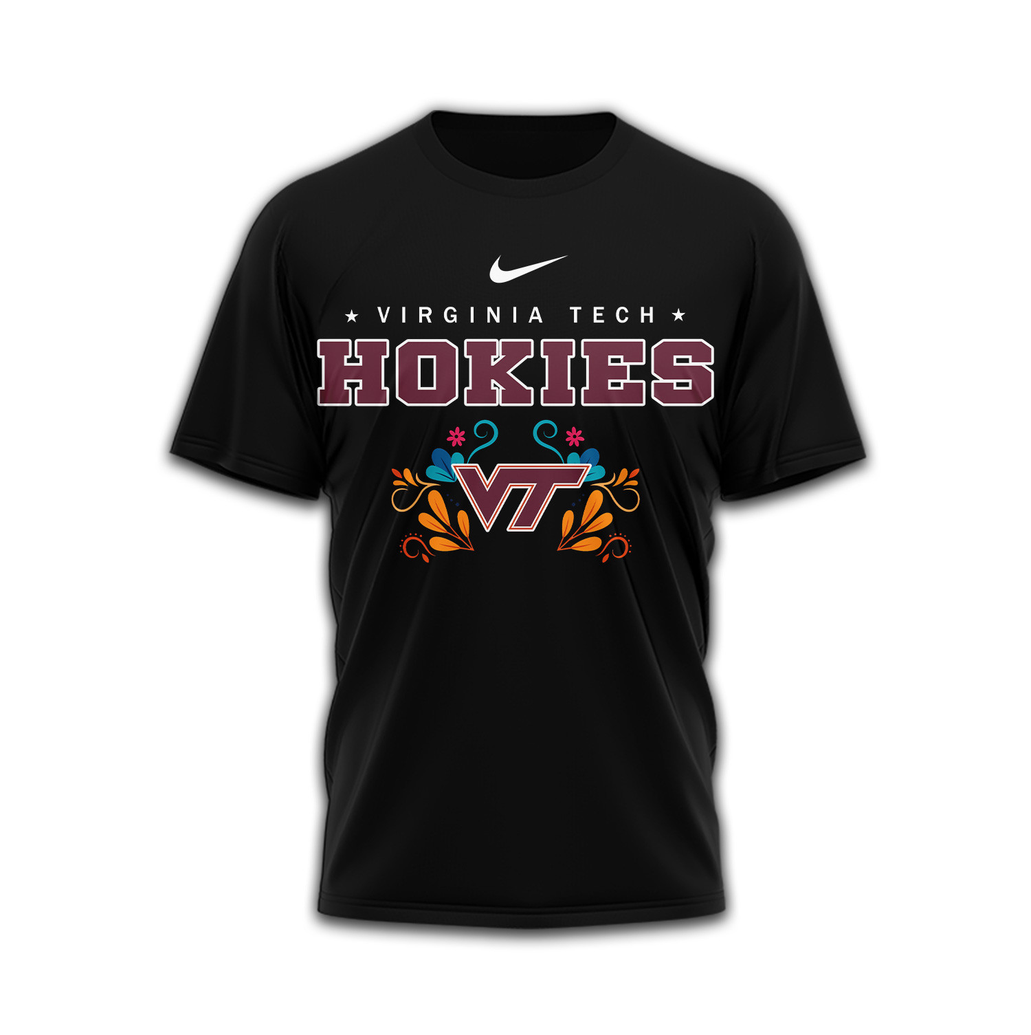 Virginia Tech Hokies | Premium NCAA Day of the Dead 3D Shirt TTH2105333 - Image 2