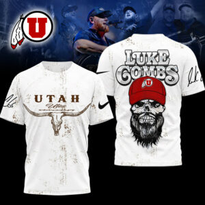 Utah Utes | Premium NCAA Luke Combs Country Music 3D Shirt TTH2105331