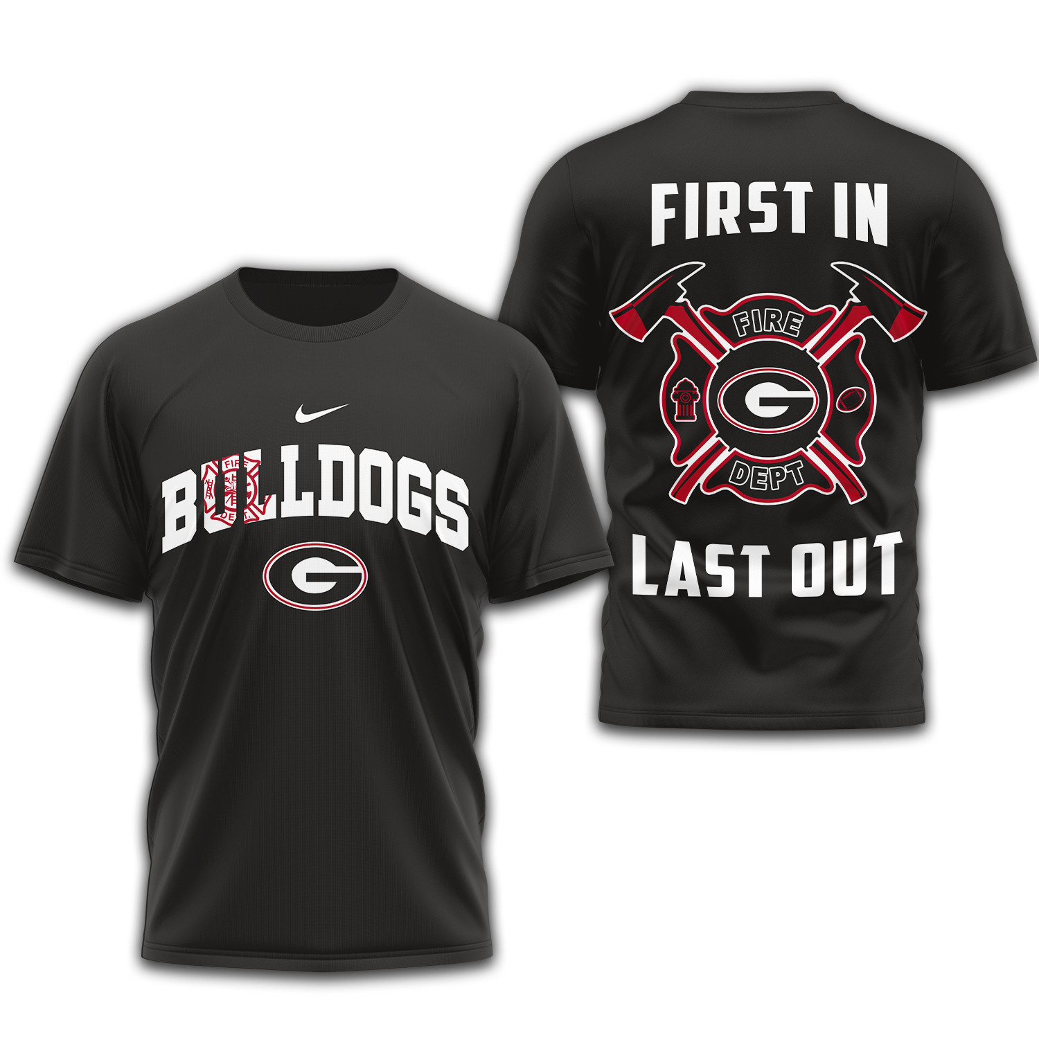 Georgia Bulldogs | Premium Fire Dept 3D Shirt TTH2105153 - Image 3