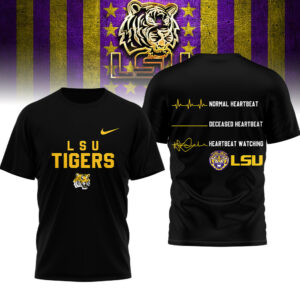 LSU Tigers | Premium NCAA Heartbeat of True Fan 3D Shirt TTH2105258