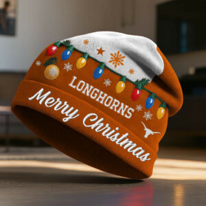 Texas Longhorns | Premium NCAA Christmas Beanie Hat TTH2105274