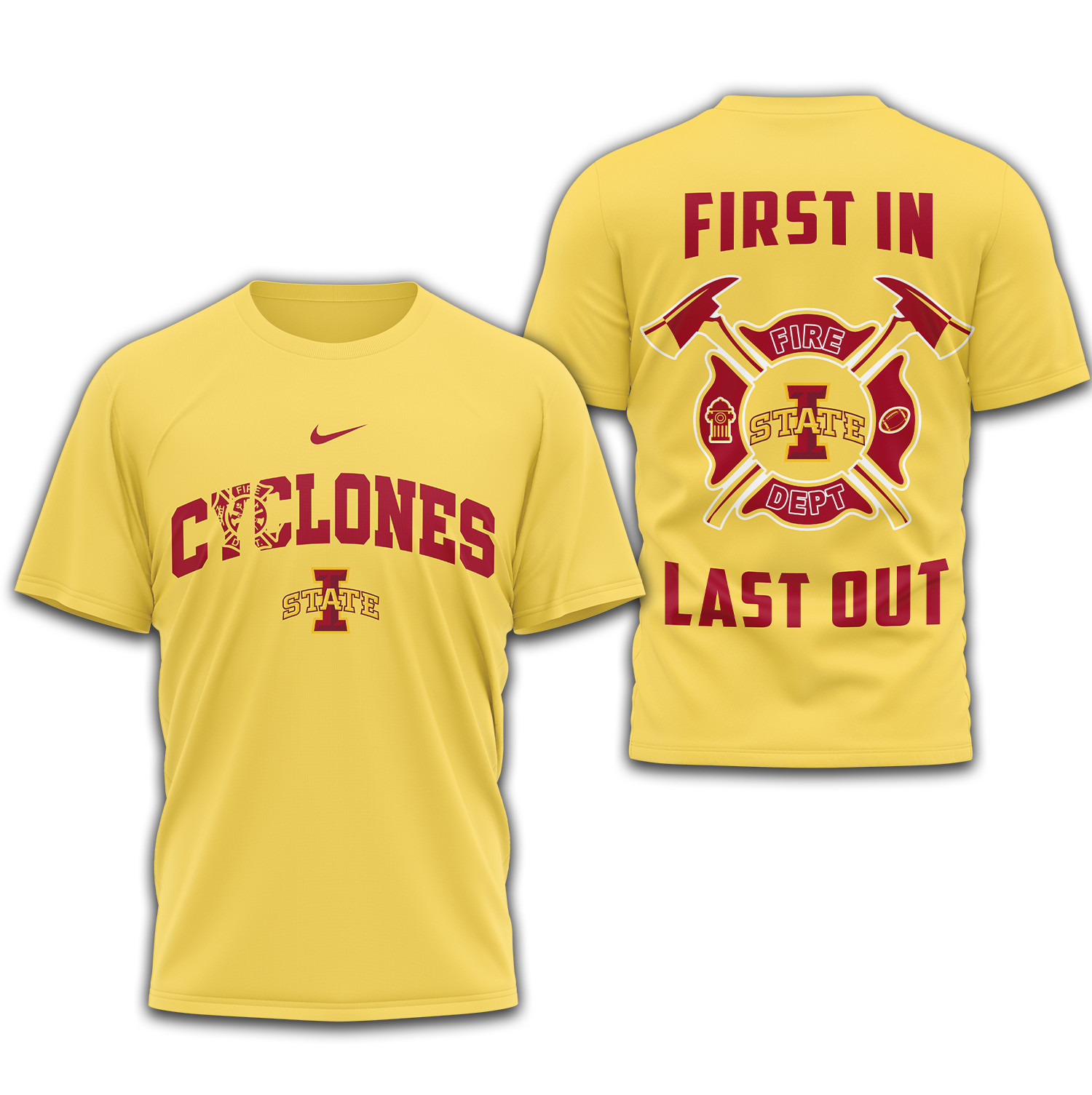 Iowa State Cyclones | Premium Fire Dept 3D Shirt TTH2105153 - Image 2
