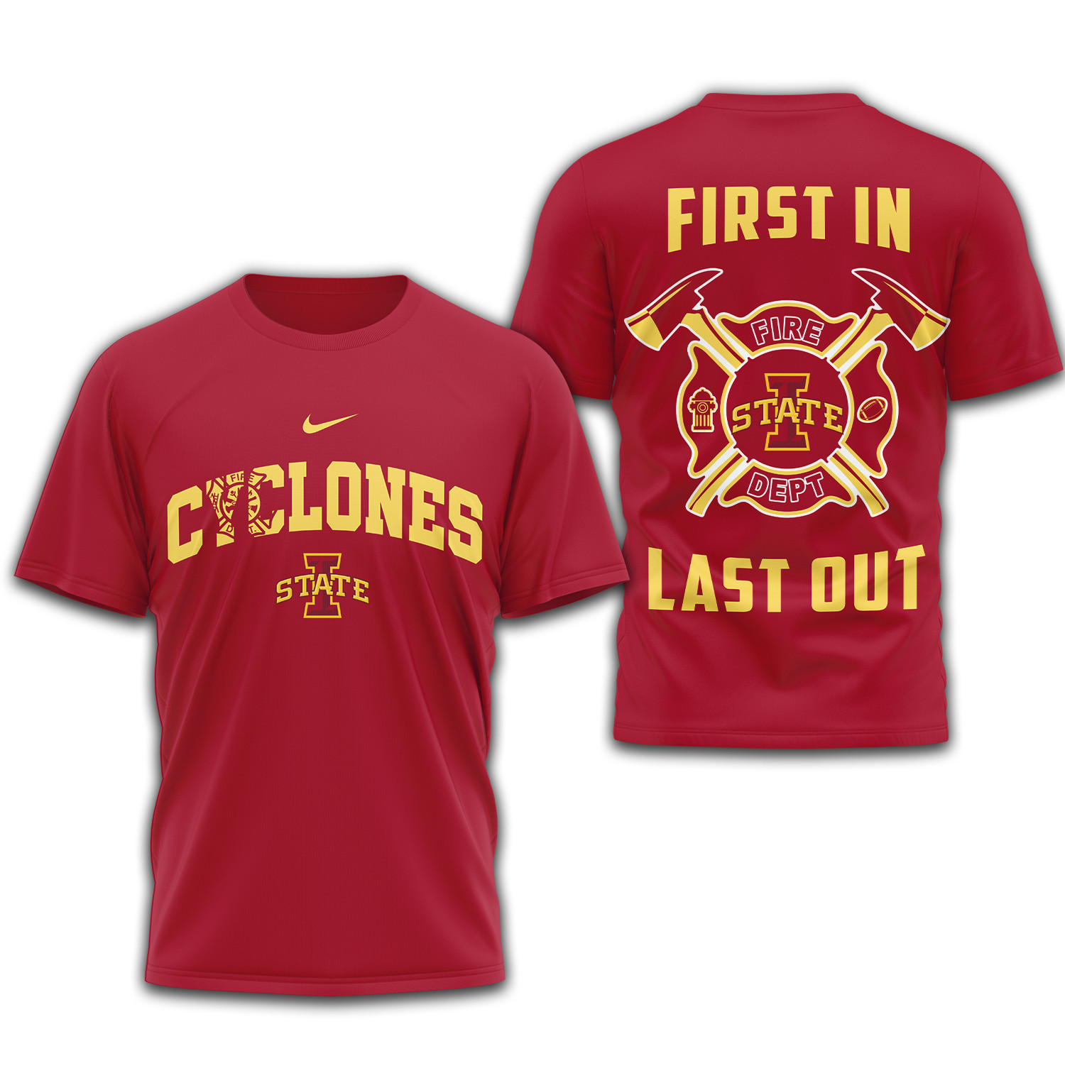 Iowa State Cyclones | Premium Fire Dept 3D Shirt TTH2105153 - Image 3