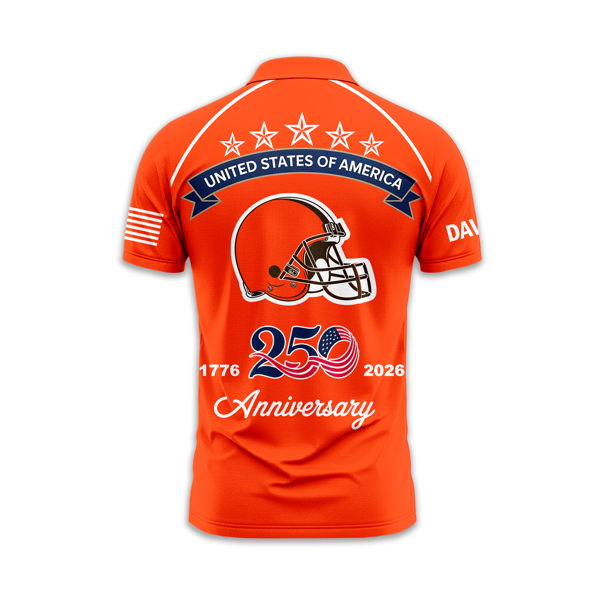 Cleveland Browns | Premium NFL American Semiquincentennial Polo Shirt TTH2105344 - Image 2
