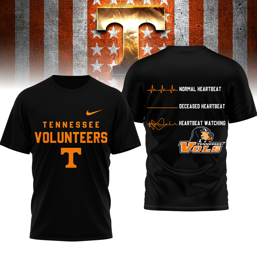 Tennessee Volunteers | Premium NCAA Heartbeat of True Fan 3D Shirt TTH2105258
