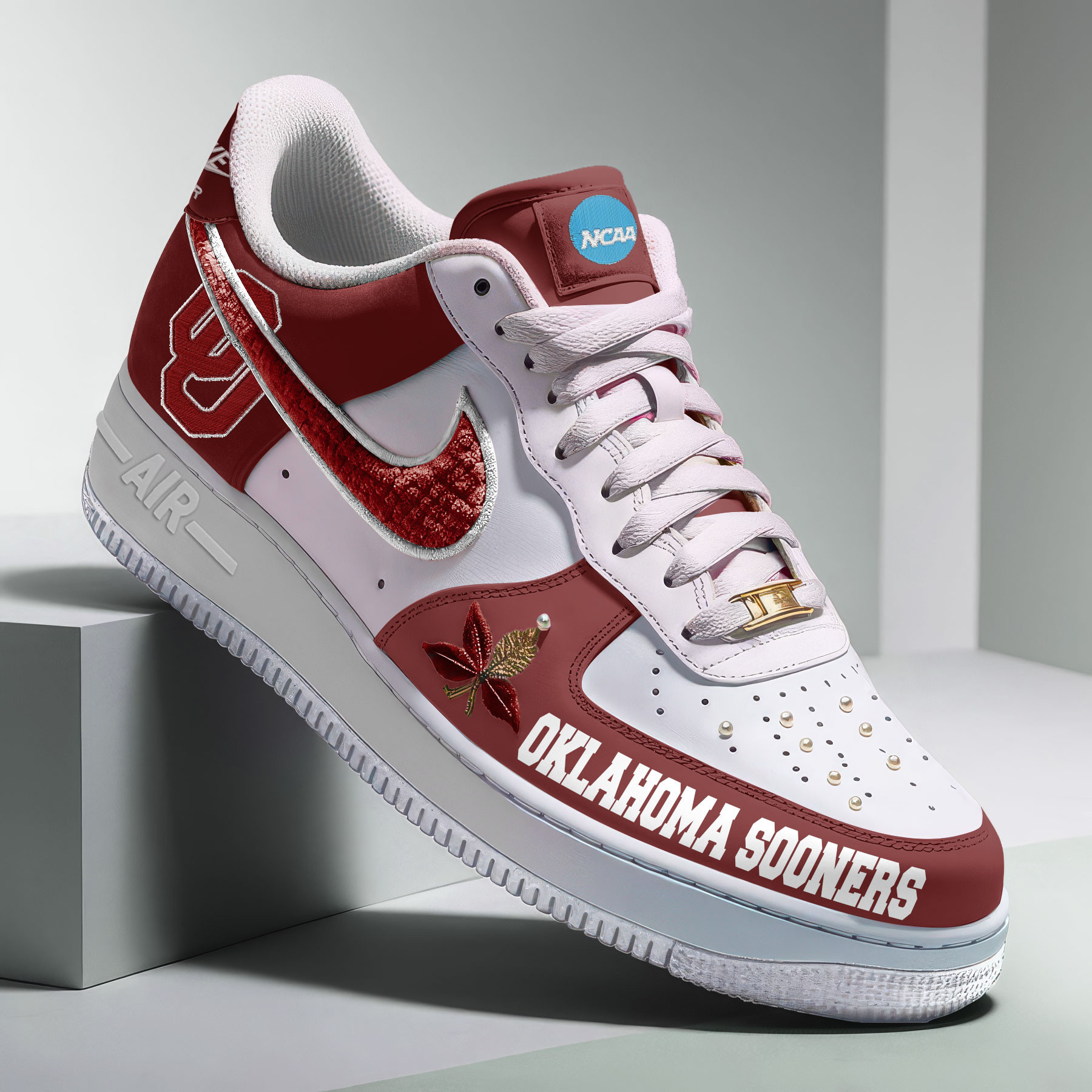 Oklahoma Sooners x Premium AF1 Shoes Limited Edition – Gift for Fans TTH190537