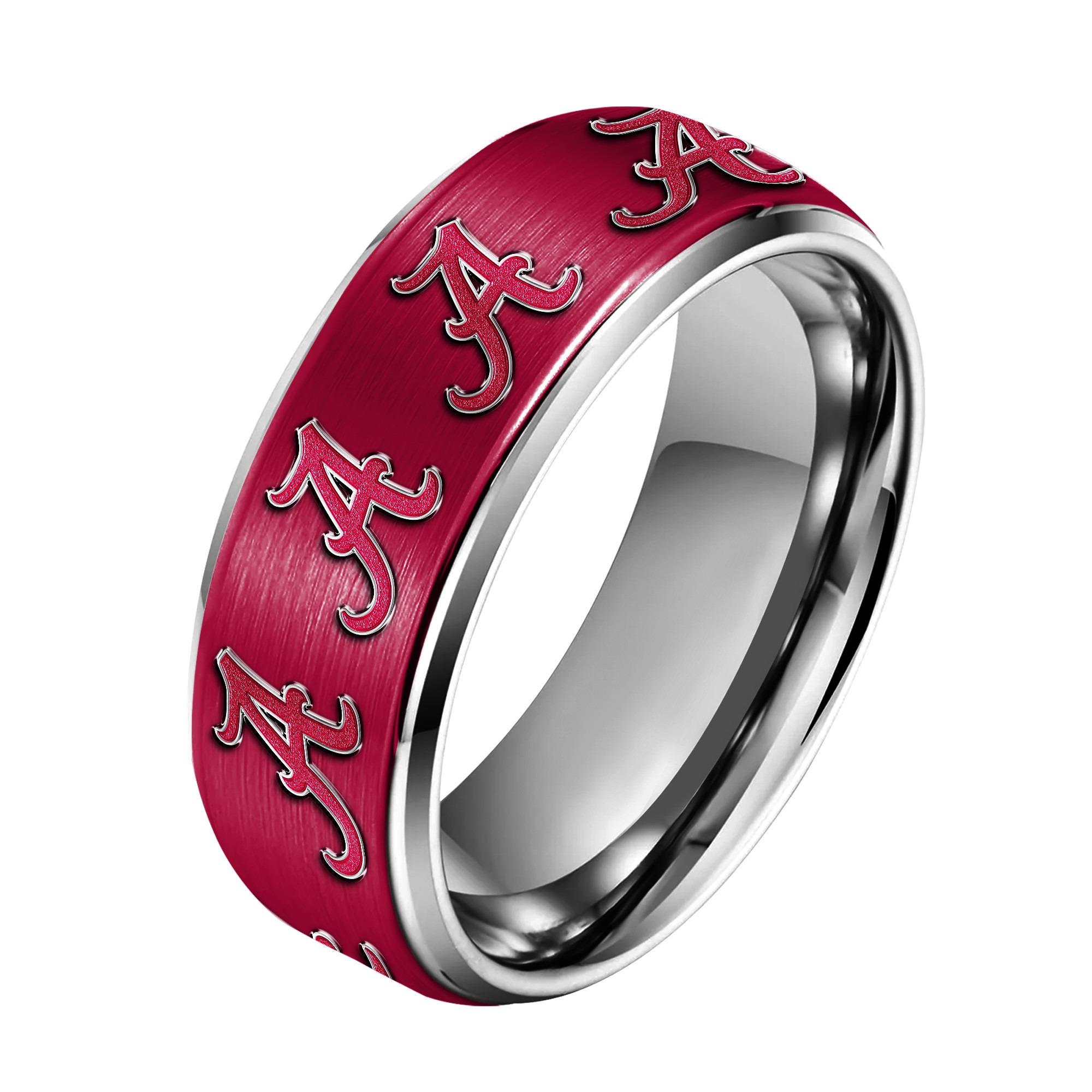 Alabama Crimson Tide | Premium Silver Tungsten Ring TTH210589