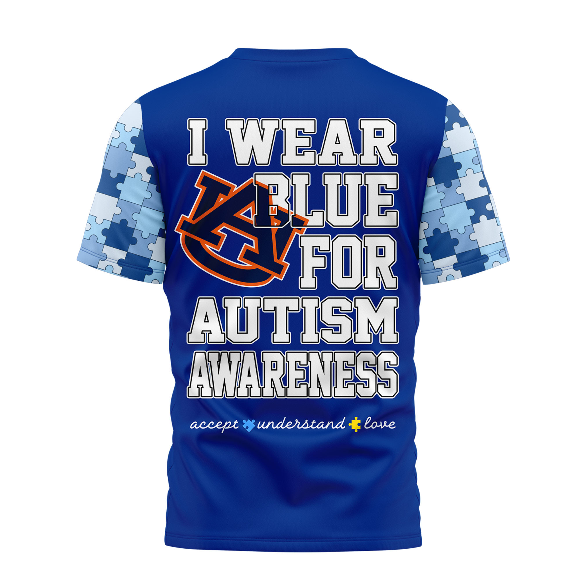 Auburn Tigers | Premium NCAA Autism Strong 3D Shirt TTH2105279 - Image 2