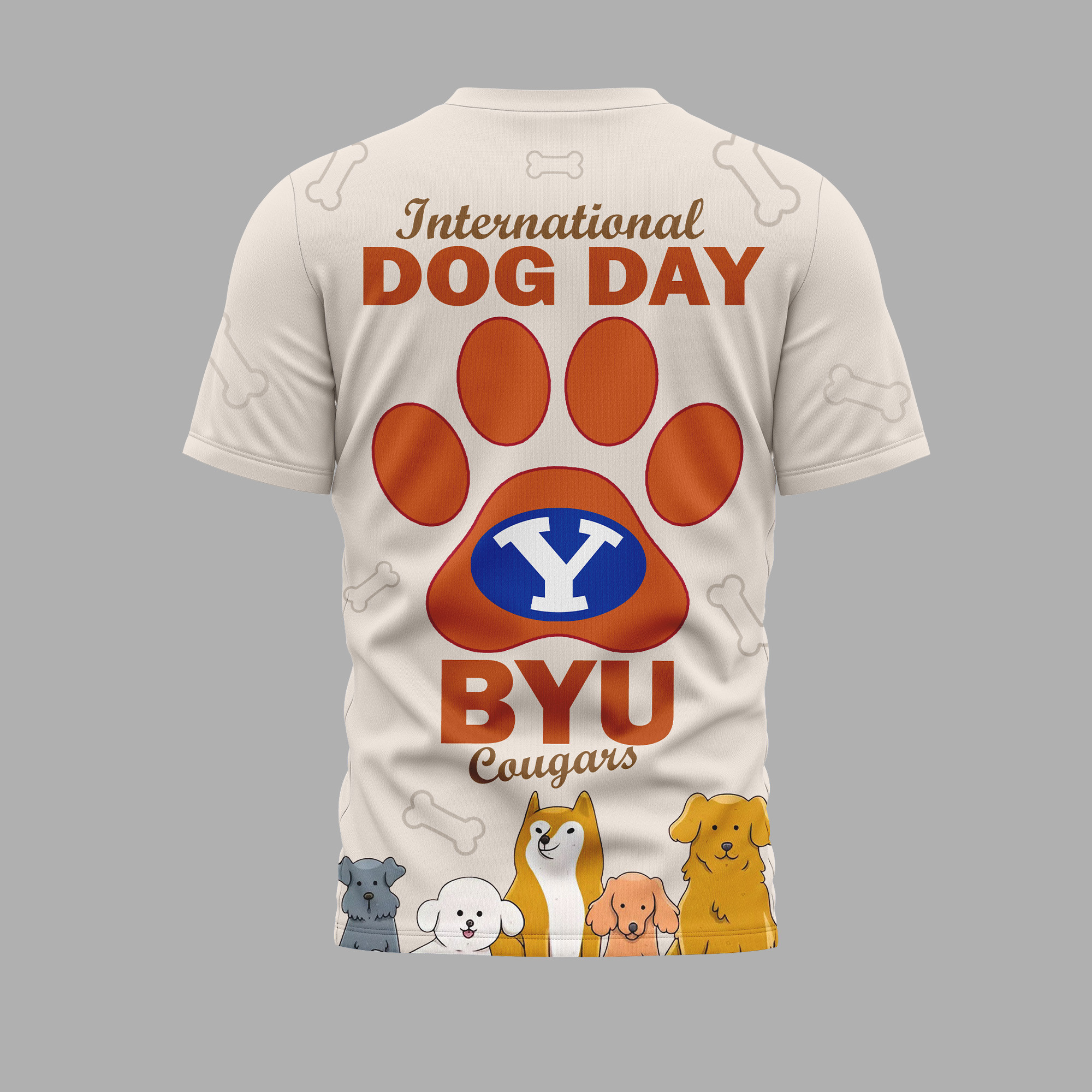 BYU Cougars | Premium International Dog Day 3D Shirt TTH2105270