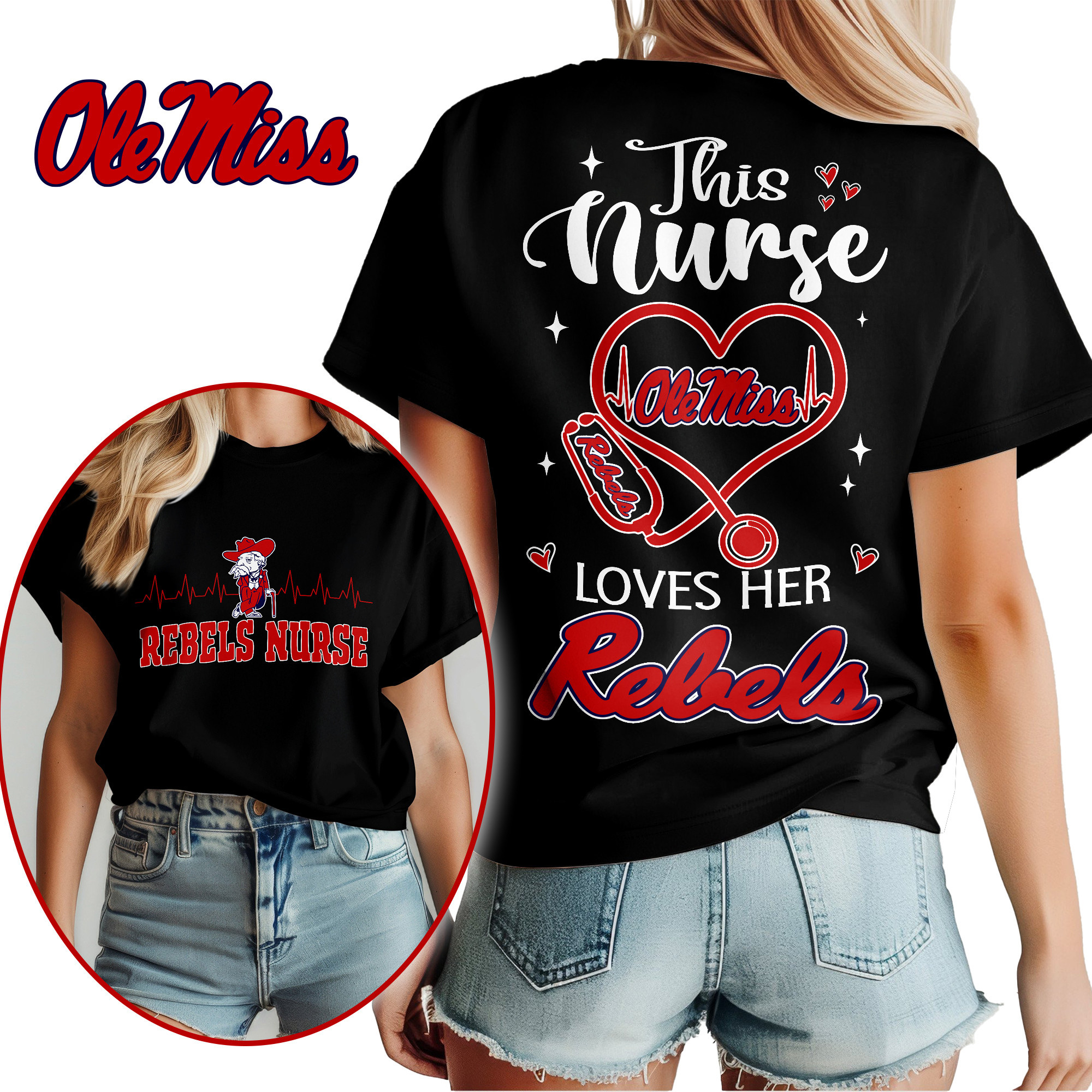 Ole Miss Rebels | Premium Nurse Appreciation Month Women’s Shirt TTH2105224