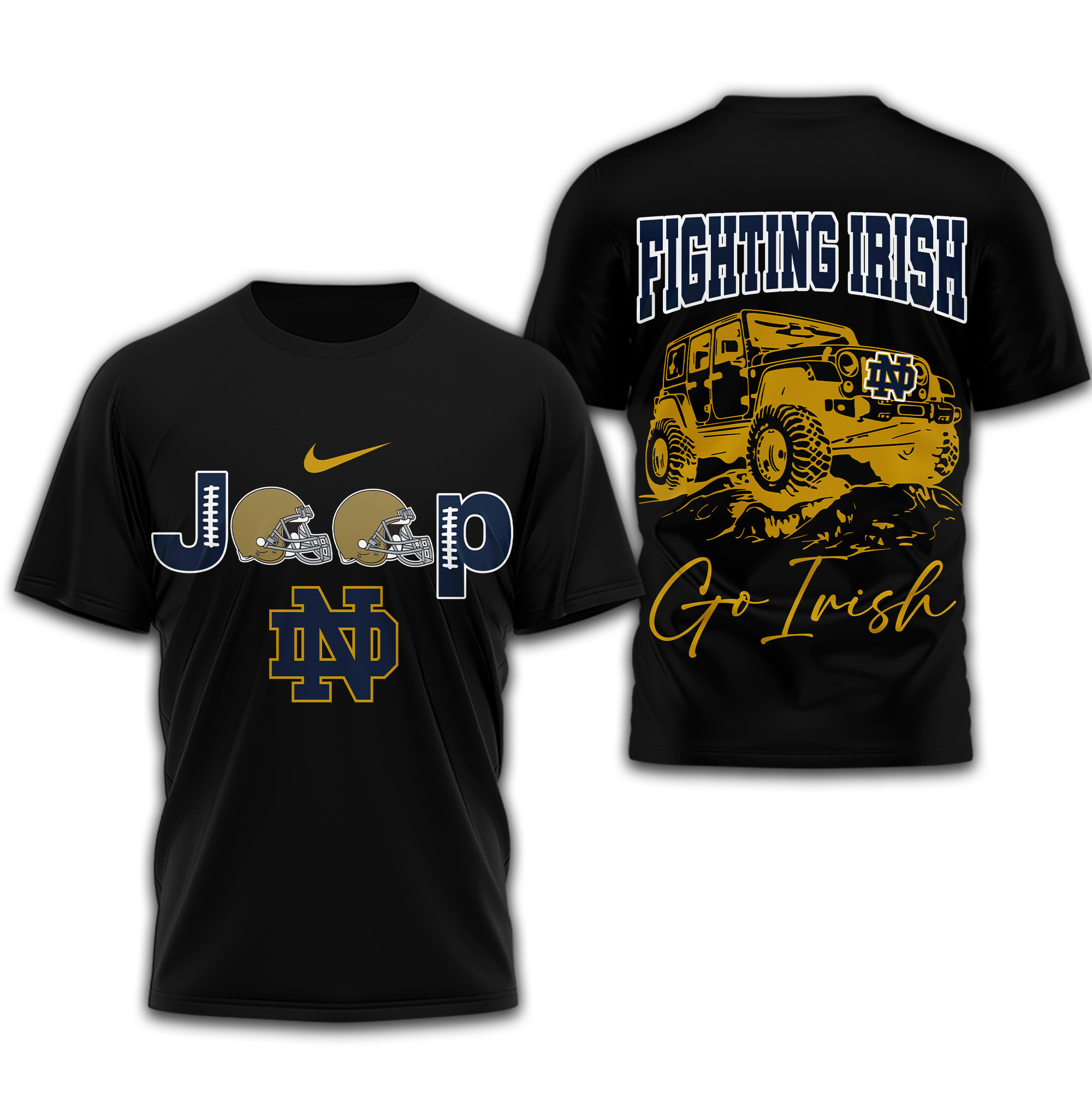 Notre Dame Fighting Irish | Premium NCAA Jeep 3D Shirt TTH2105266