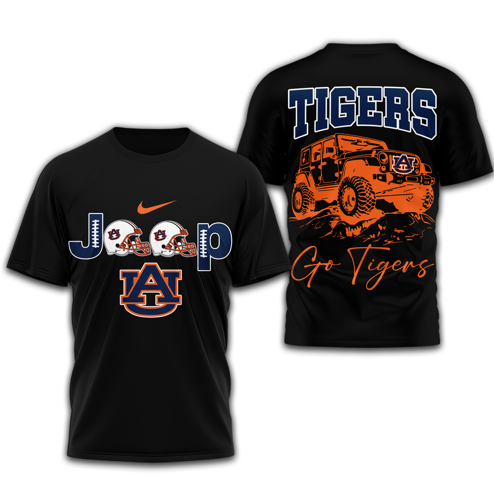 Auburn Tigers | Premium NCAA Jeep 3D Shirt TTH2105266