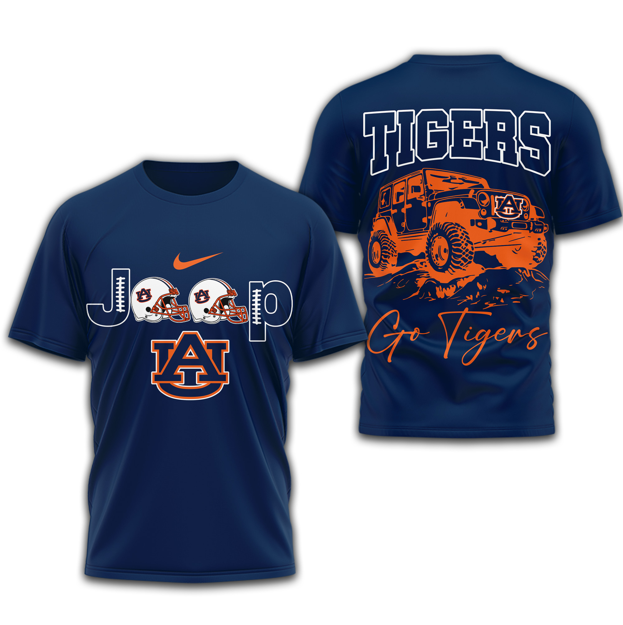 Auburn Tigers | Premium NCAA Jeep 3D Shirt TTH2105266 - Image 2