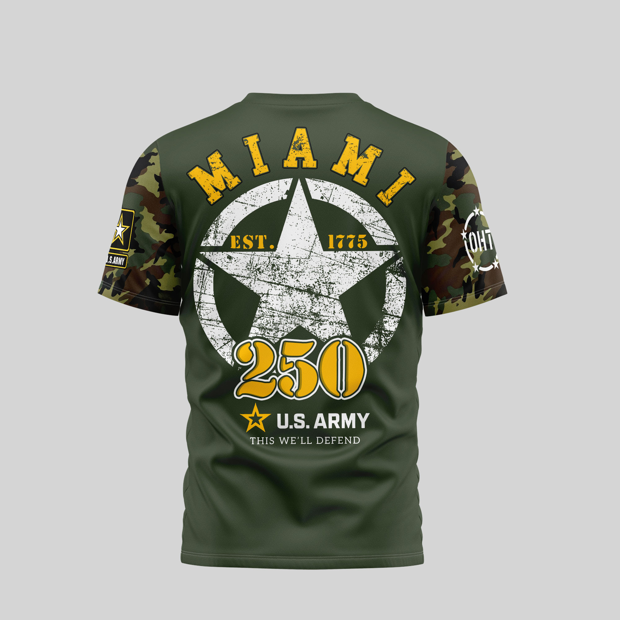 Miami Hurricanes | Premium U.S.Army 3D Shirt TTH2105280 - Image 3