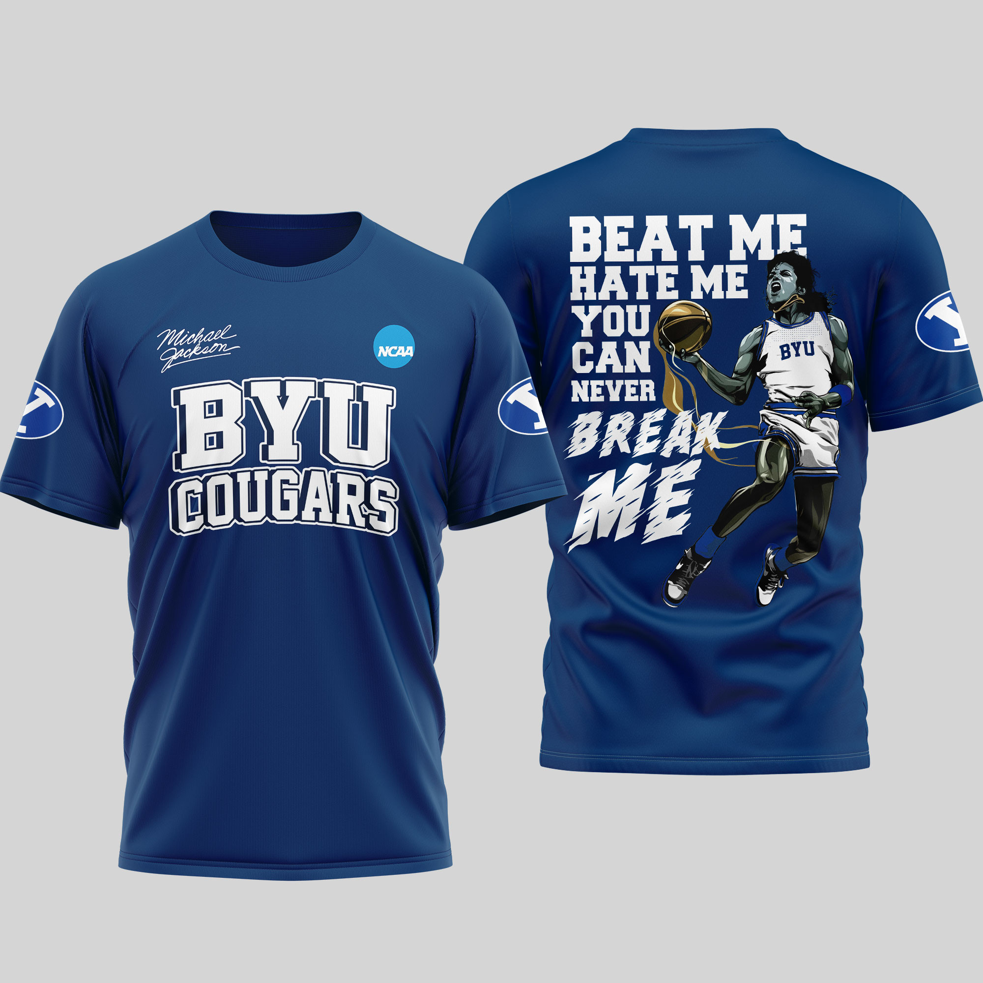 BYU Cougars | Premium NCAA Michael Jackson 3D Shirt TTH2105297 - Image 3