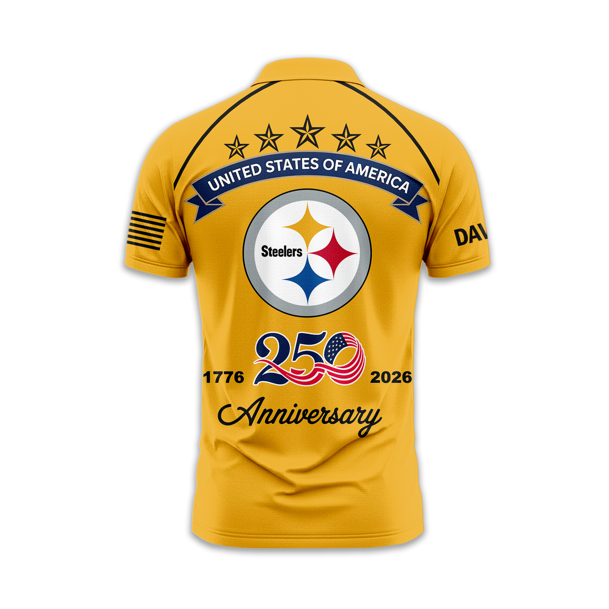 Pittsburgh Steelers | Premium NFL American Semiquincentennial Polo Shirt TTH2105344 - Image 2