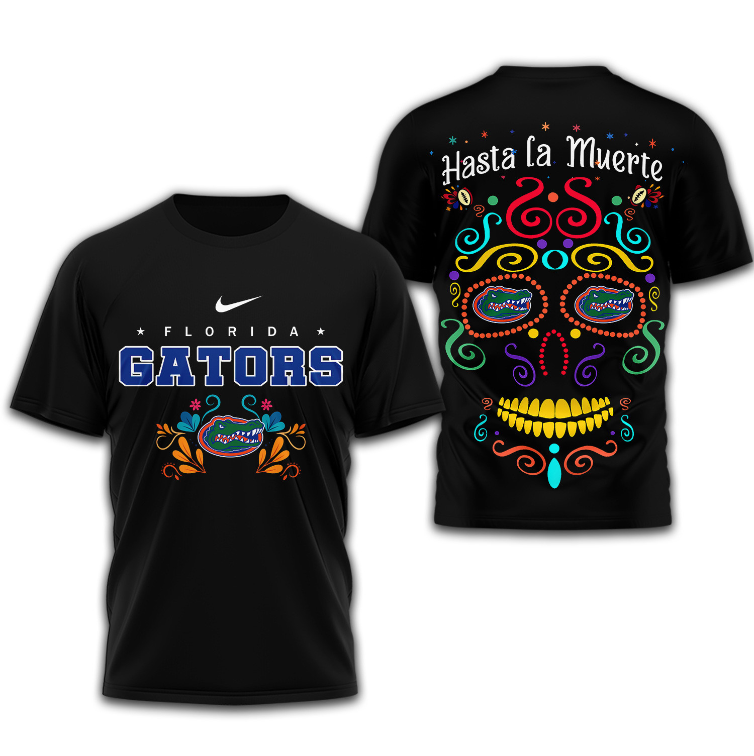 Florida Gators | Premium NCAA Day of the Dead 3D Shirt TTH2105333