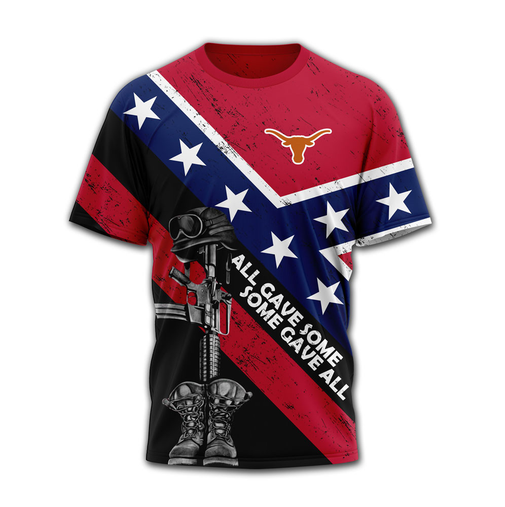 Texas Longhorns | Premium NCAA Honoring Our Veterans T-Shirt TTH2105306
