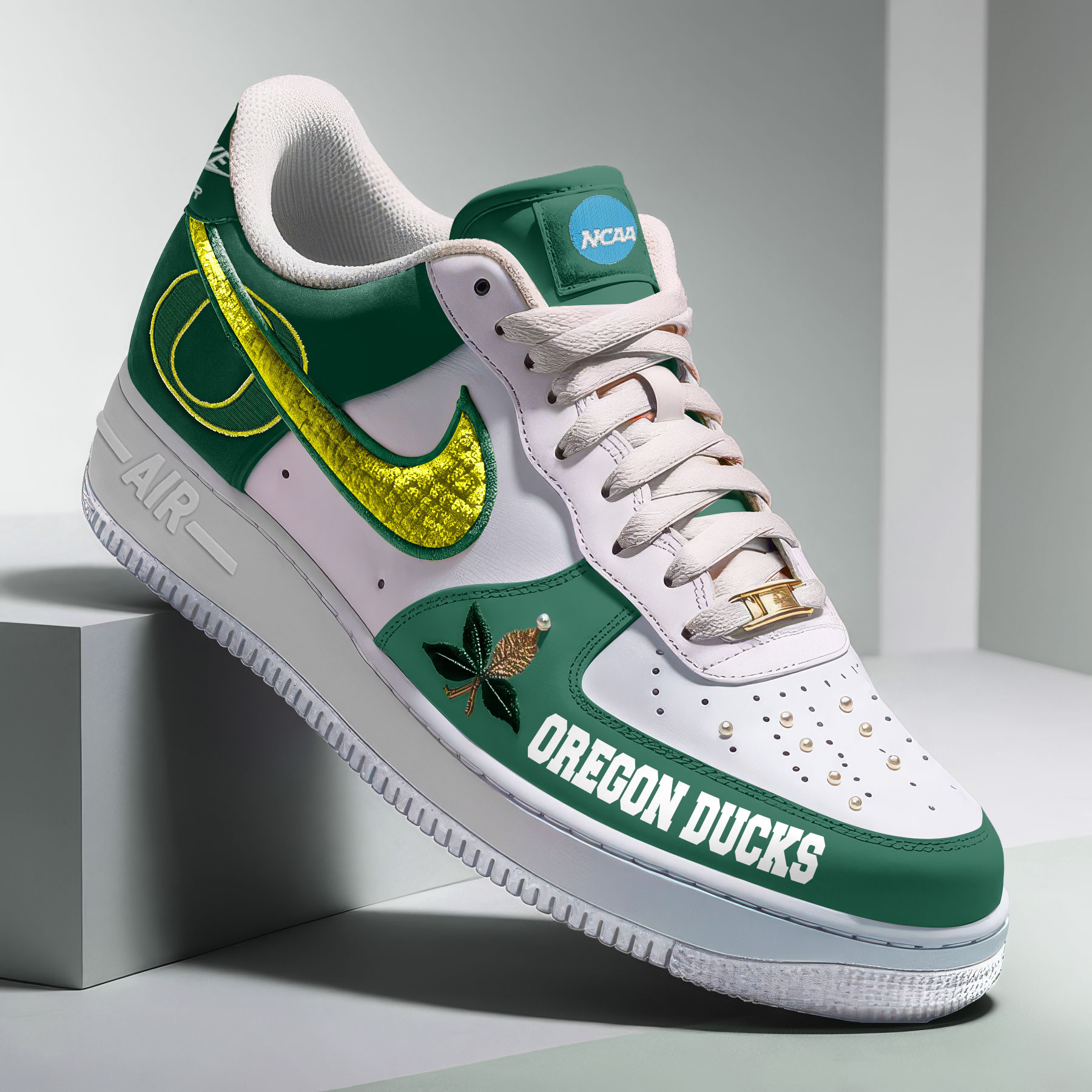 Oregon Ducks x Premium AF1 Shoes Limited Edition – Gift for Fans TTH190537