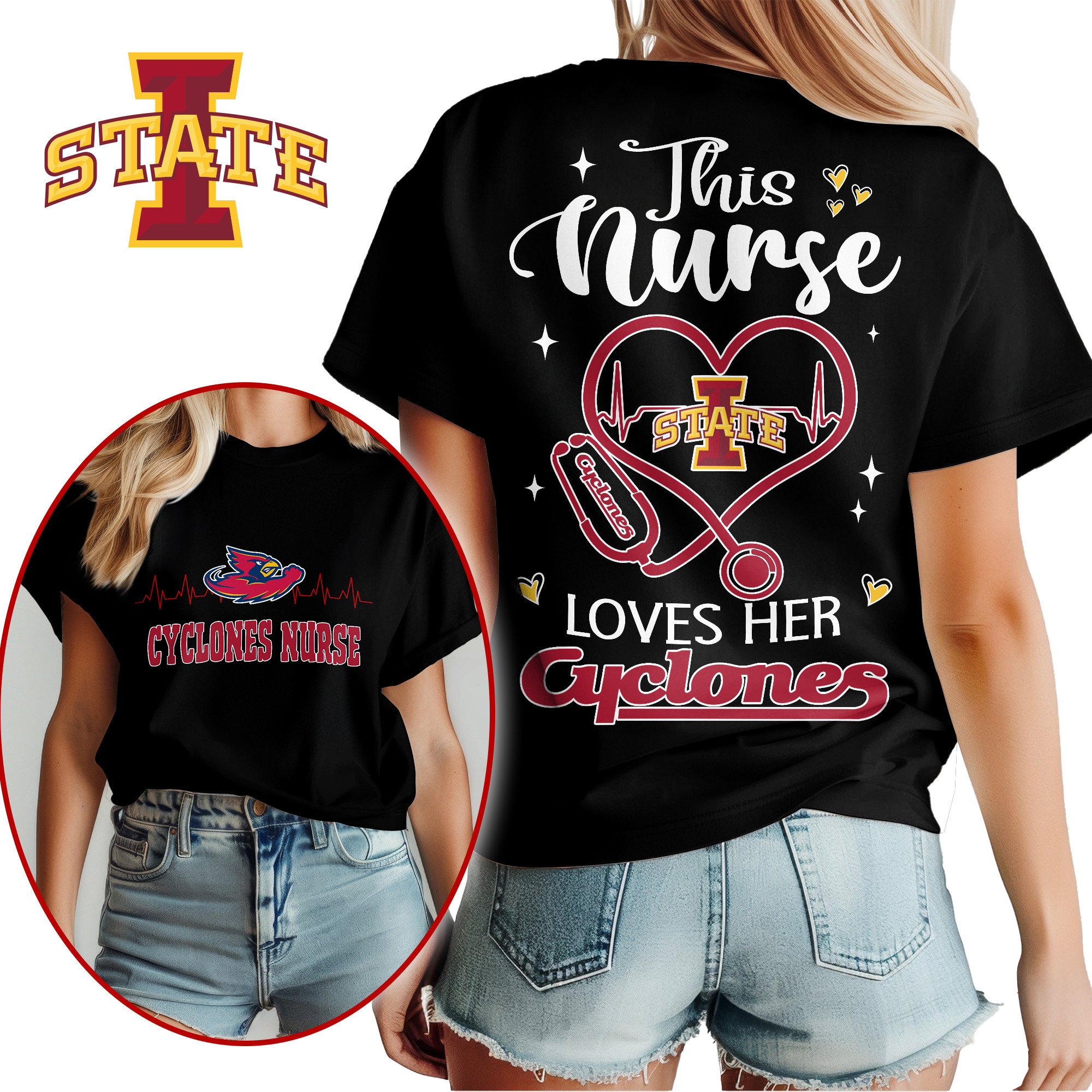 Iowa State Cyclones | Premium Nurse Appreciation Month Women’s Shirt TTH2105224