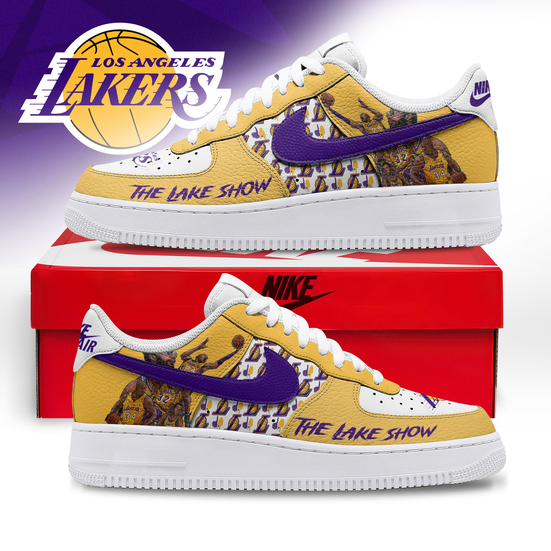 Los Angeles Lakers | Personalized AF1 Limited Edition TTH2105366 - Image 2