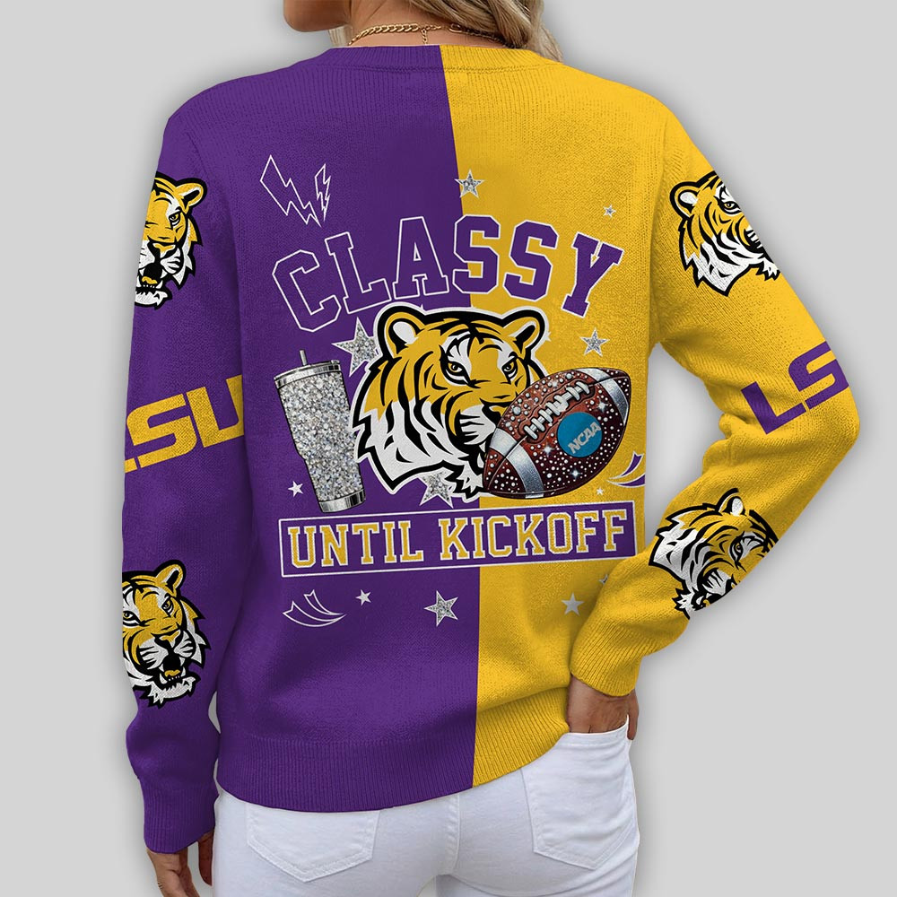 LSU Tigers | Premium NCAA Game Day V-Neck Cardigan TTH2105269