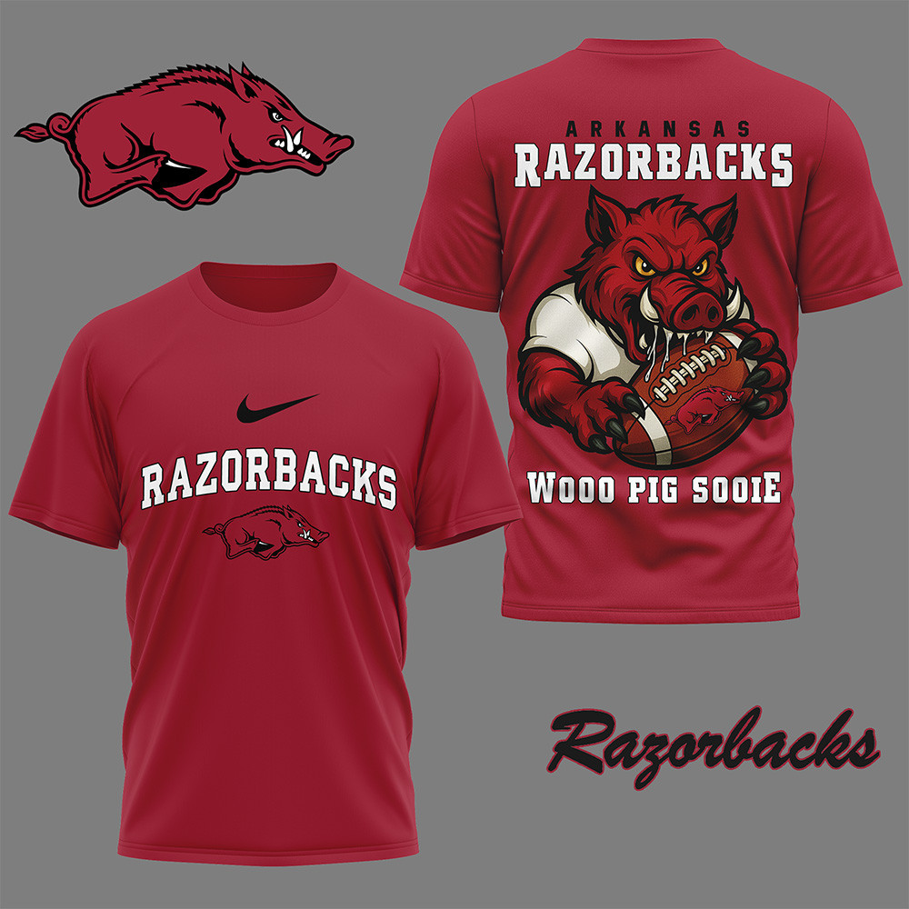 Arkansas Razorbacks Premium NCAA Nation Gear 3D Shirt TTH240599 - Image 2
