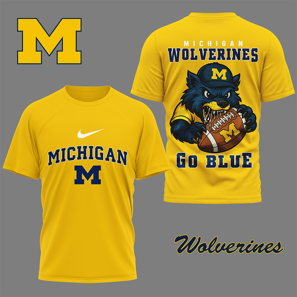 Michigan Wolverines Premium NCAA Nation Gear 3D Shirt TTH240599 - Image 3