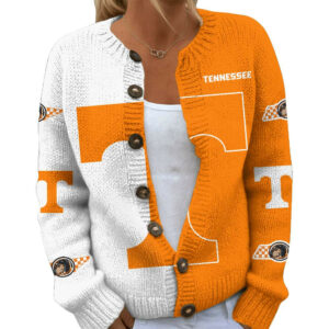 Tennessee Volunteers Premium NCAA Cozy Split Knit Cardigan x Game Day Edition TTH240503