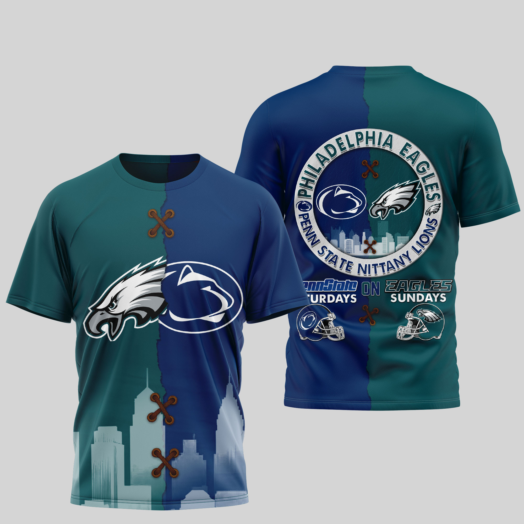 Philadelphia Eagles Premium NFL x NCAA 3D T-Shirt TTH240501
