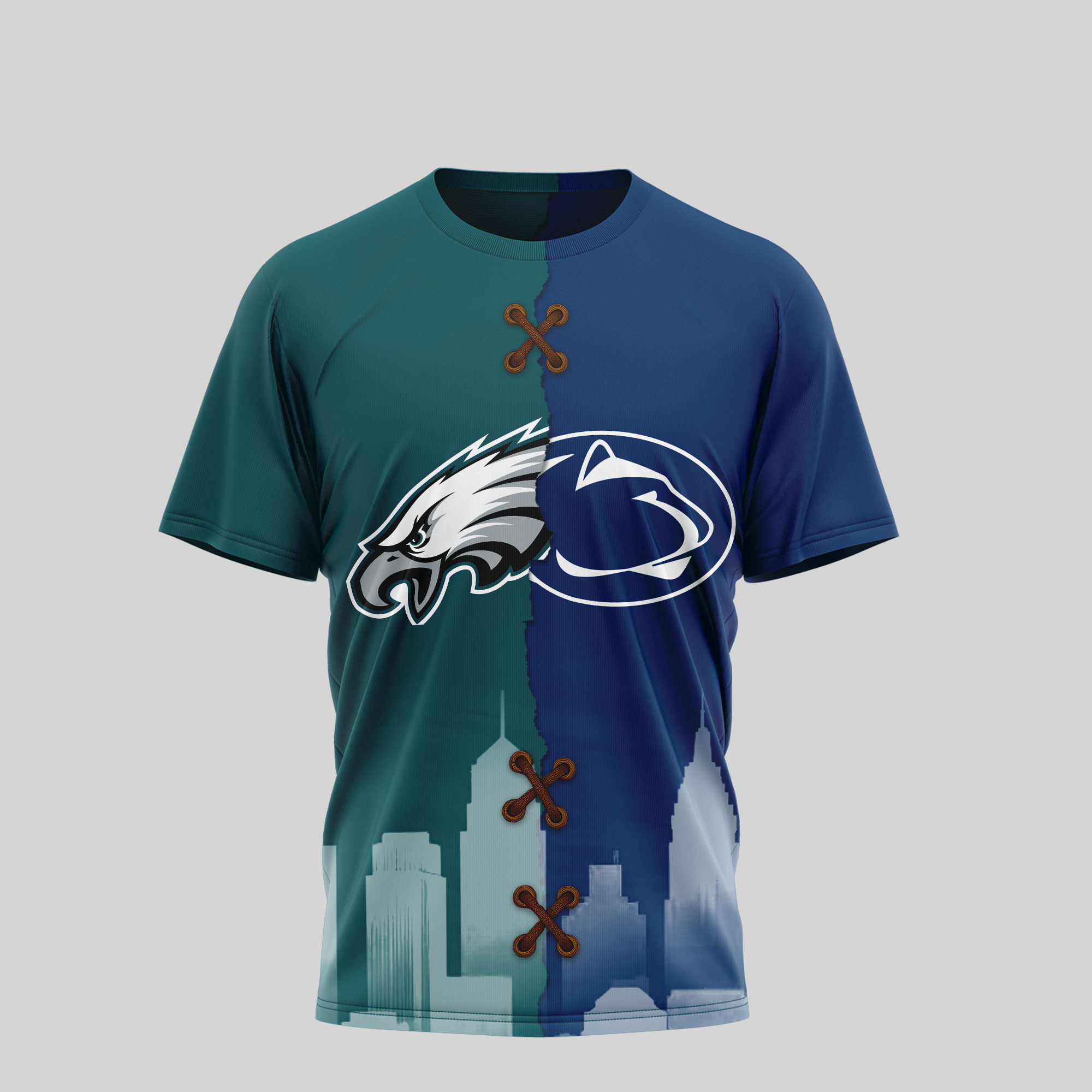 Philadelphia Eagles Premium NFL x NCAA 3D T-Shirt TTH240501 - Image 2